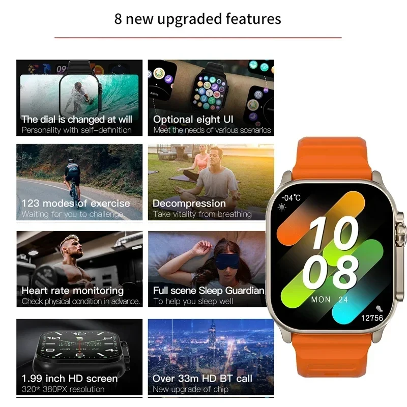 New Watch T10 Ultra Smart Watc - Smartwatch Watches For Men With Gps review and price