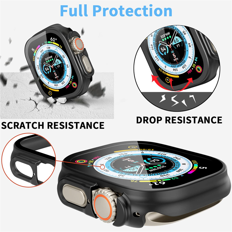 Glass+case For Apple Watch Ult - Smartwatch Luxury Watches review and price