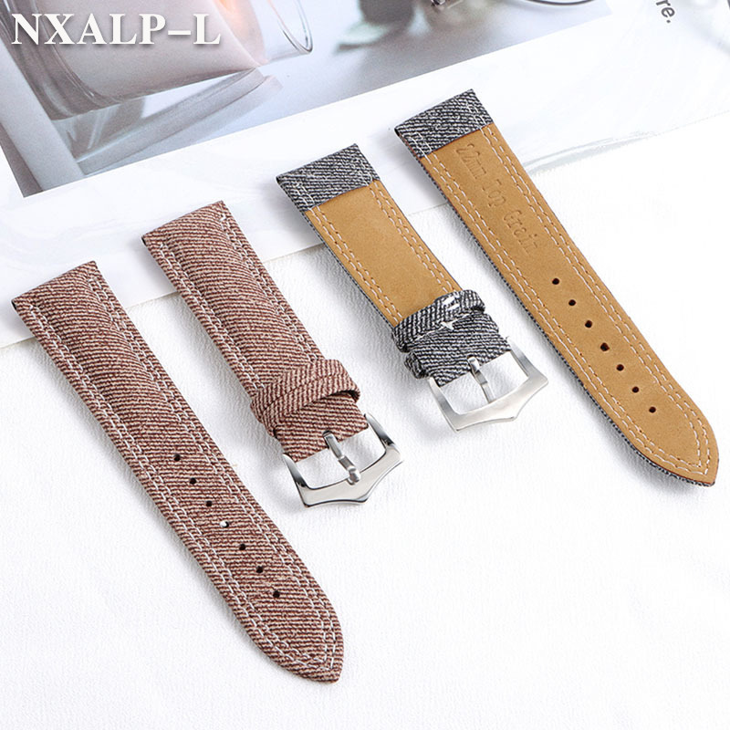 Denim Canvas Nylon Watch Strap - Omega Watches Smartwatch review and price