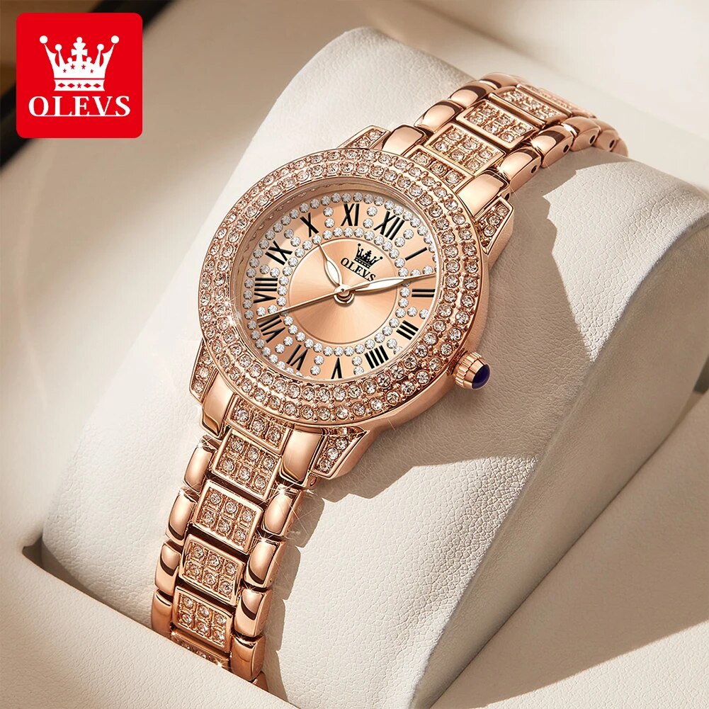 OLEVS 9943 Luxury All Diamond  - Minimalist Thin Watch review and price