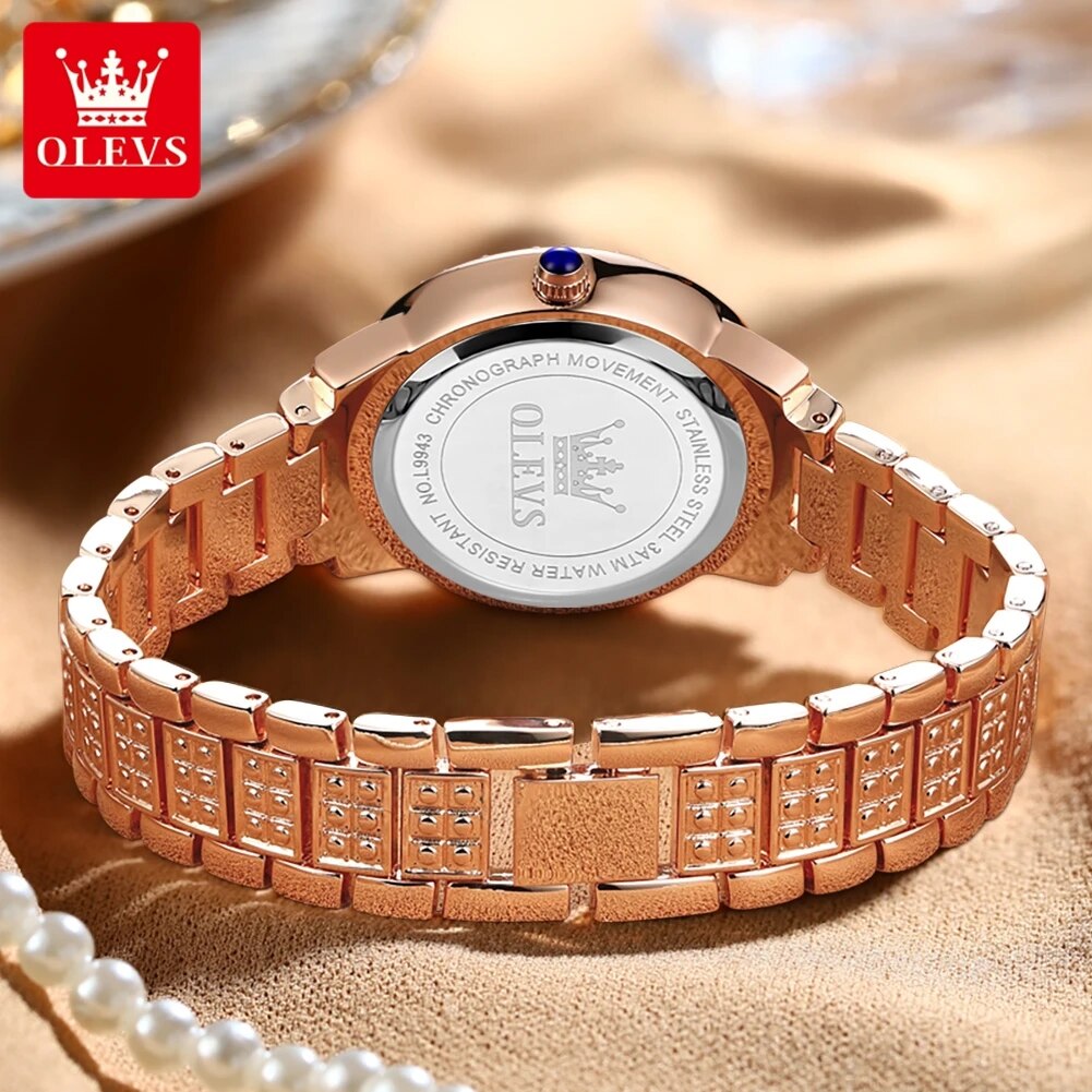 OLEVS 9943 Luxury All Diamond  - Minimalist Thin Watch review and price