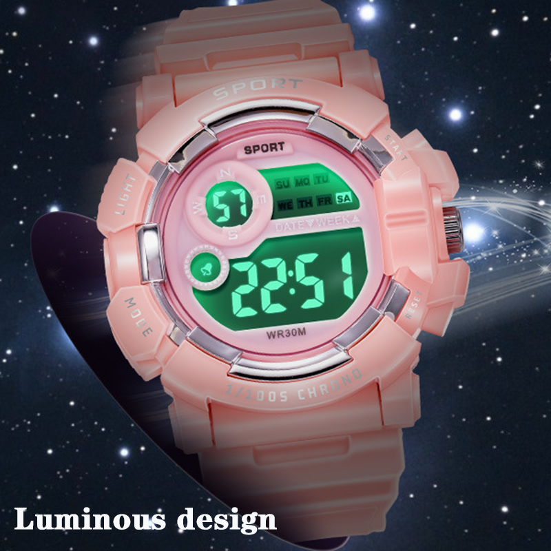 YIKAZE Kids Watches Fashion Lu - Smartwatch Digital Watches For Kid Boy With Alarm review and price