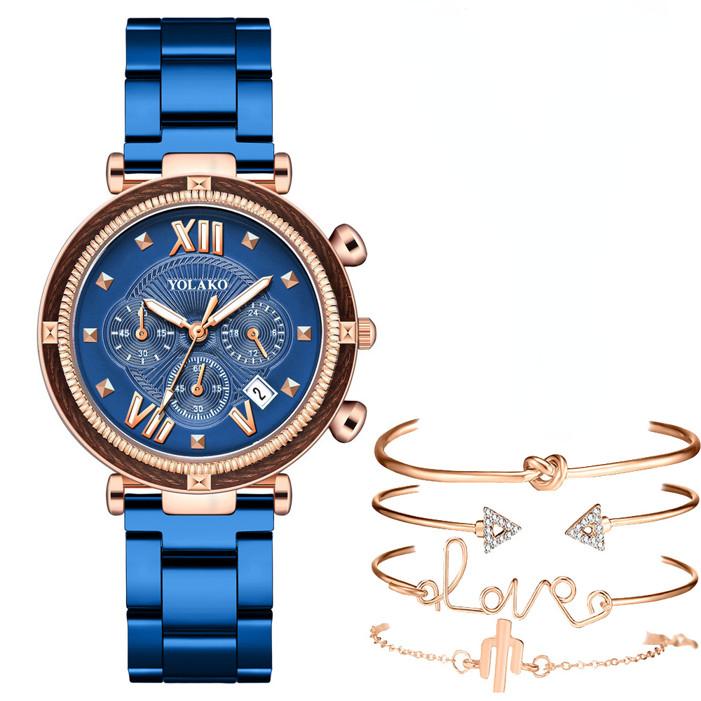 Fashion 5pcs Watch Set Women B - Minimalist Thin Watch review and price