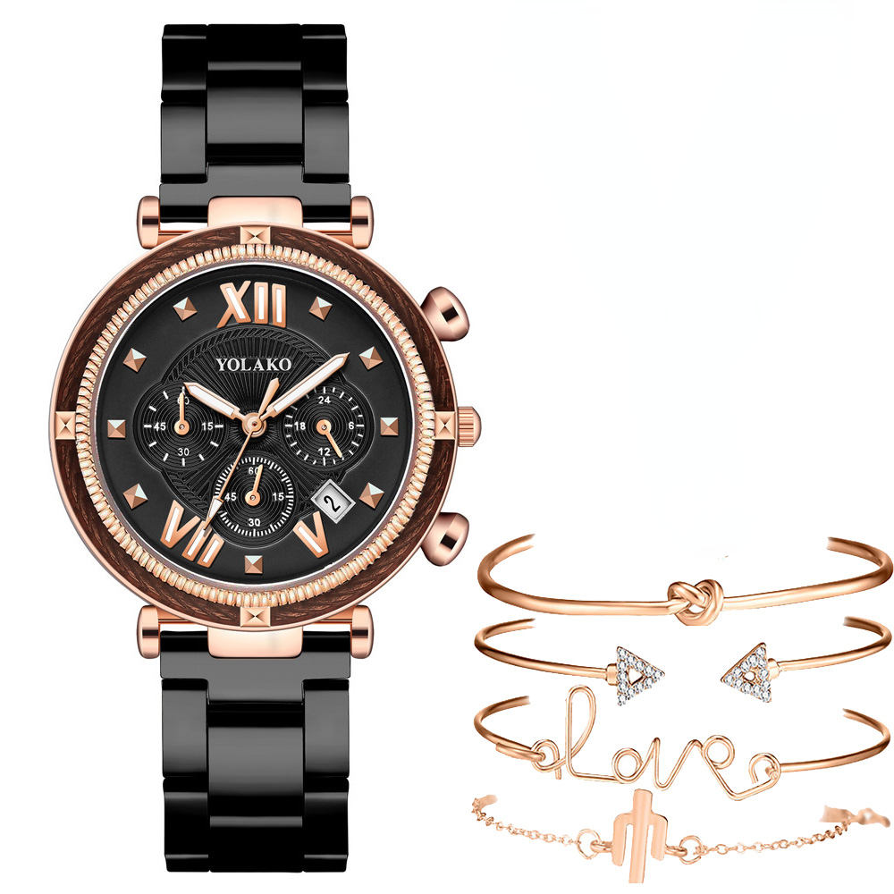 Fashion 5pcs Watch Set Women B - Minimalist Thin Watch review and price