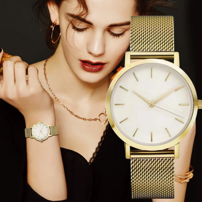 Top Brand Women's Watches Luxu - Minimalist Thin Watch review and price