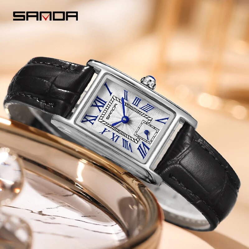 SANDA 1116 New Fashion 2024 El - Minimalist Thin Watch review and price