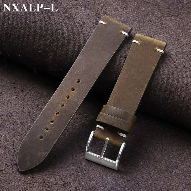 Vintage Oil Wax Leather Watch  - Omega Watches Smartwatch review and price