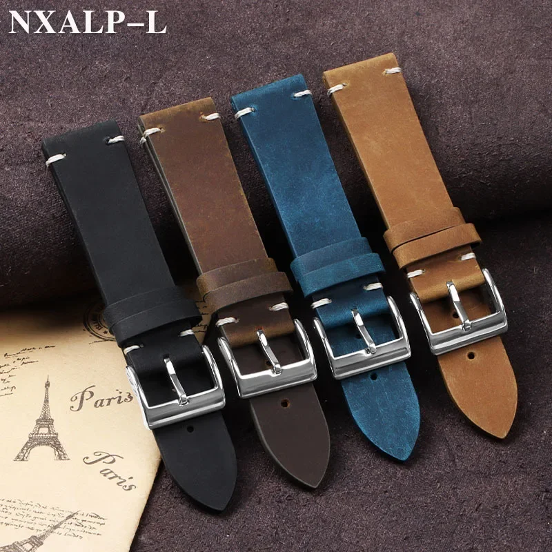 Vintage Oil Wax Leather Watch  - Omega Watches Smartwatch review and price