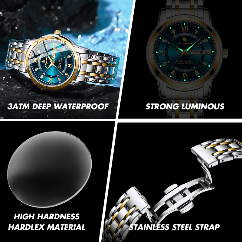 PAAZOMU Watch Men Women Diamon - Smartwatch Luxury Watches review and price