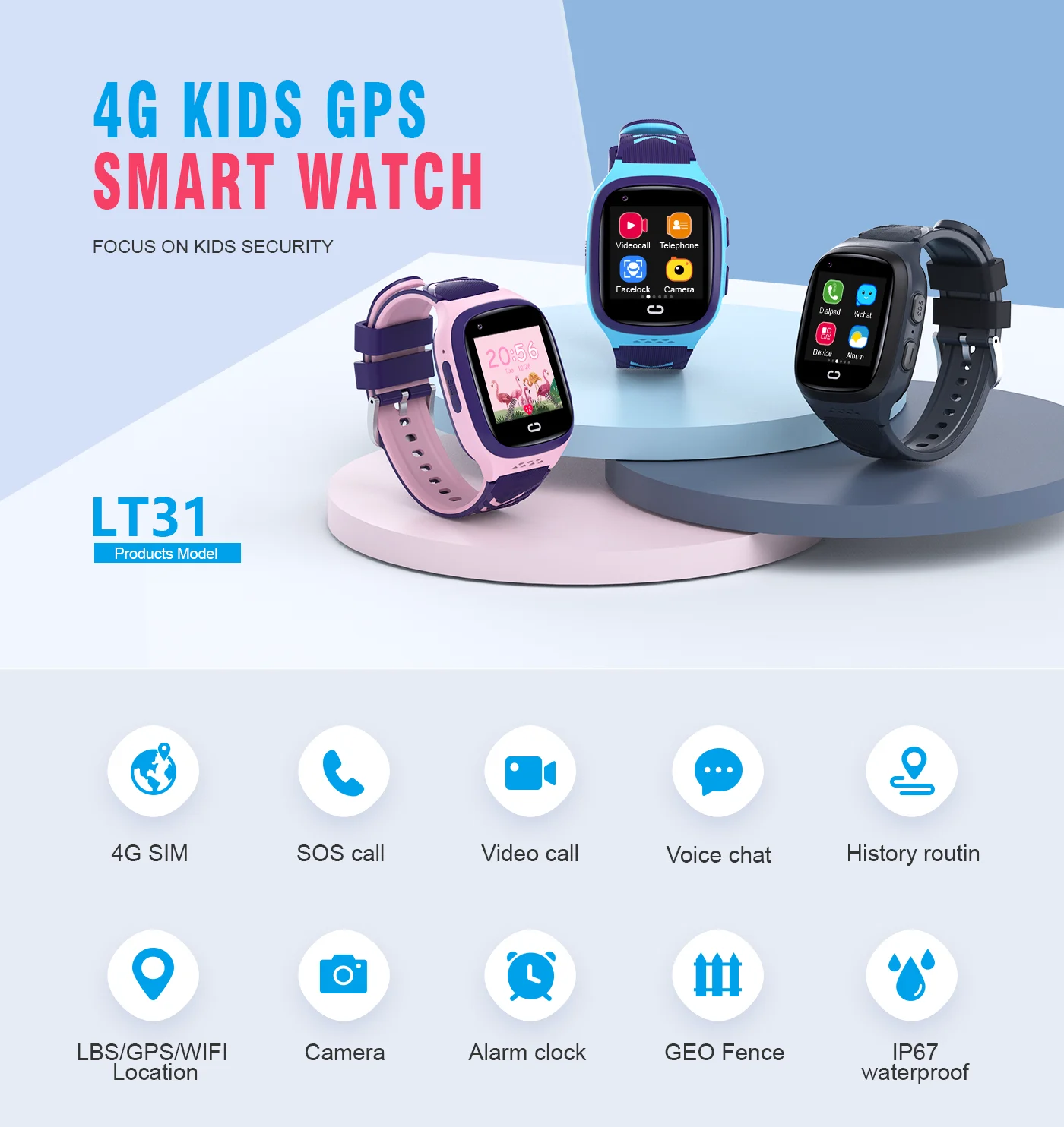 4G Kids Smartwatch SOS Waterpr - Smartwatch Watches For Children review and price