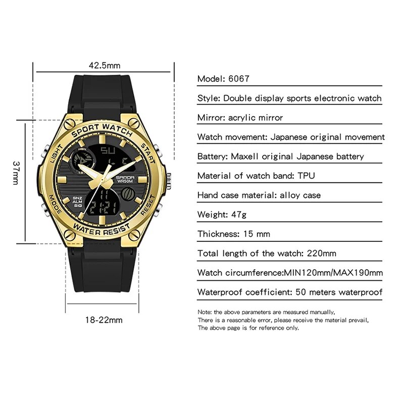 SANDA Brand G Style LED Digita - Minimalist Thin Watch review and price