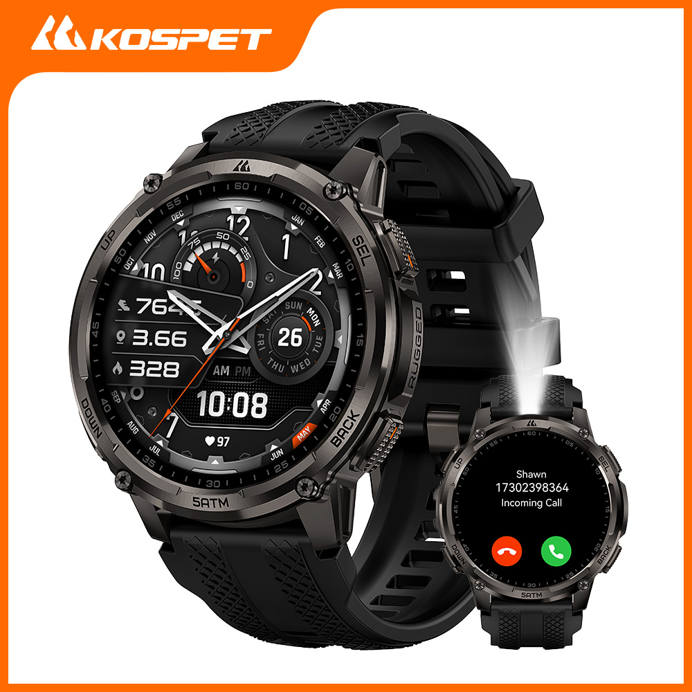 KOSPET TANK T4C Smartwatch Men - Heart Rate Gps Watch review and price