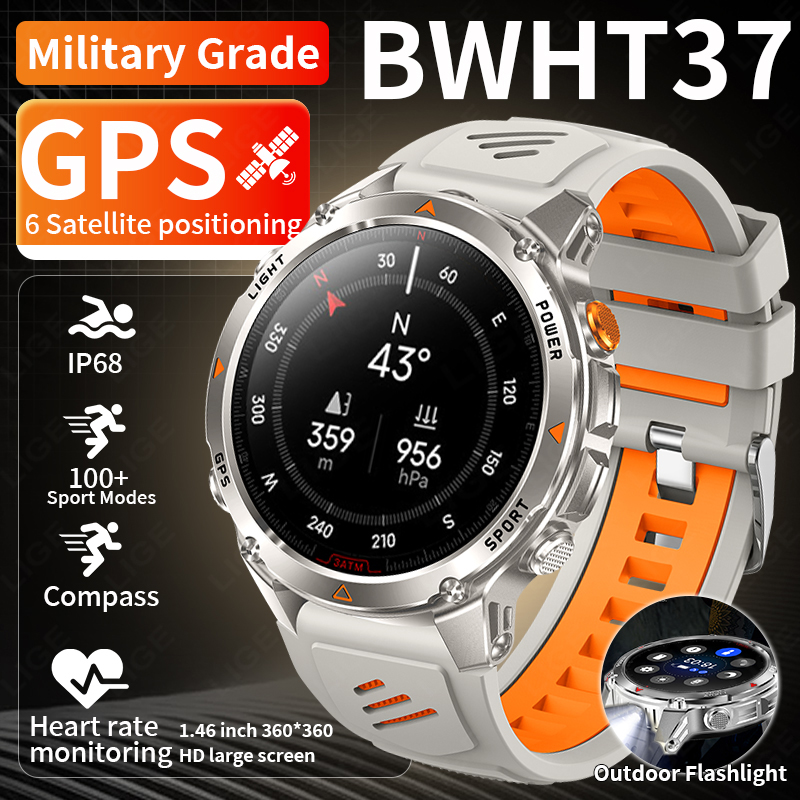 LIGE Rugged GPS Track Smart Wa - Smartwatch Watches For Men With Gps review and price