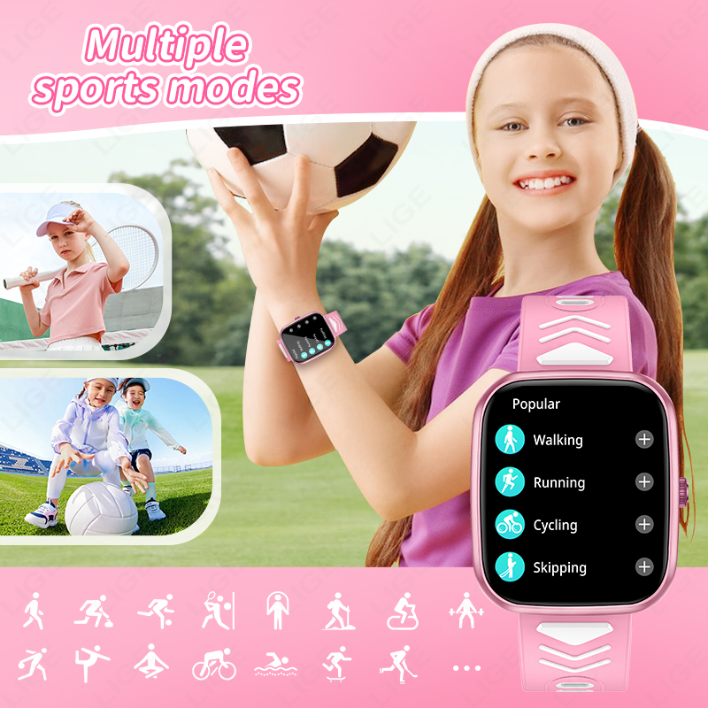 LIGE New 1.75 Inch Bluetooth C - Smartwatch Digital Watches For Kid Boy With Alarm review and price