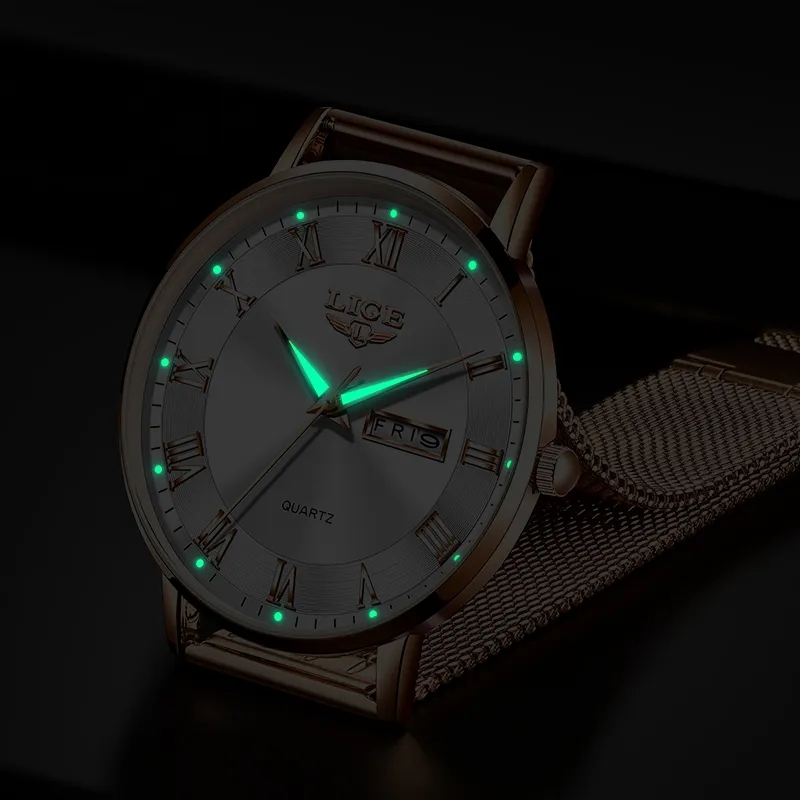 LIGE Fashion Women Watch Top B - Minimalist Thin Watch review and price