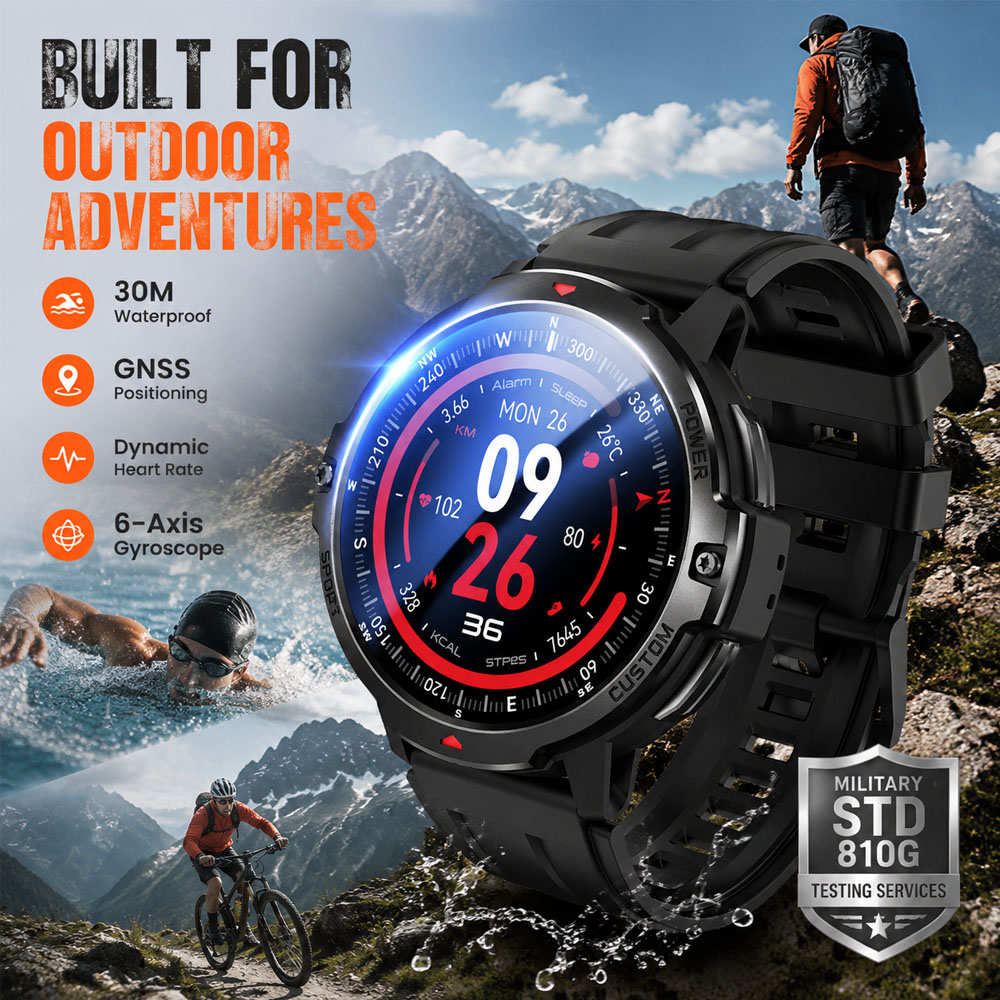 NEW 6-Axis Gyroscope Military  - Smartwatch Timex Watches For Women review and price