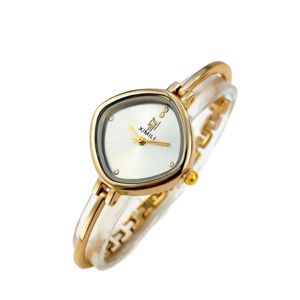 Solid Color Dial Square Bangle - Minimalist Thin Watch review and price