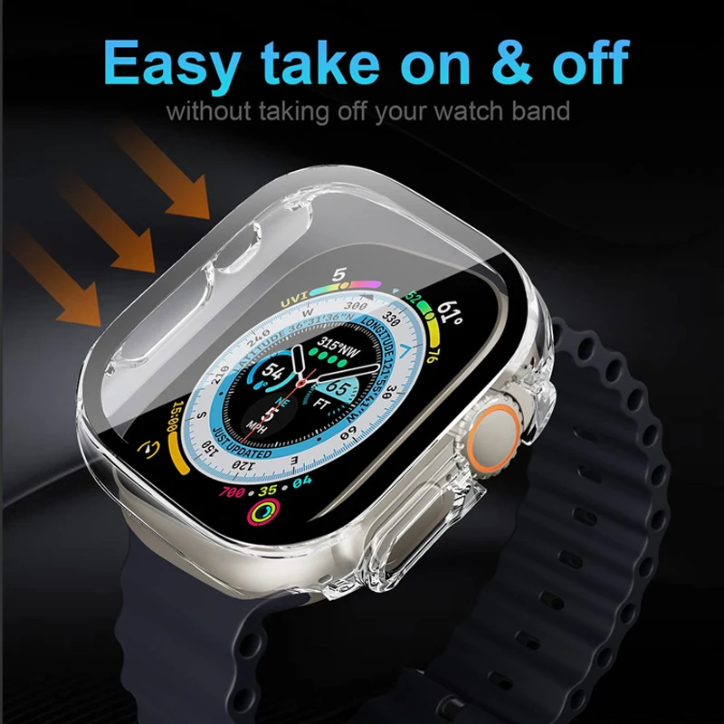 Glass+case For Apple Watch Ult - Smartwatch Luxury Watches review and price