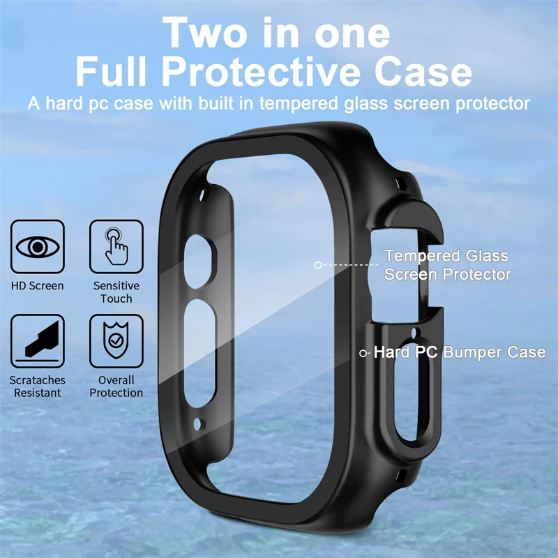 Glass+case For Apple Watch Ult - Smartwatch Luxury Watches review and price